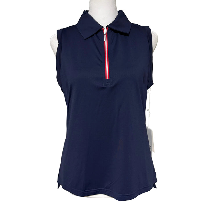 GGBlue Elina Ice Sleeveless Top - Navy - Small - Skorzie