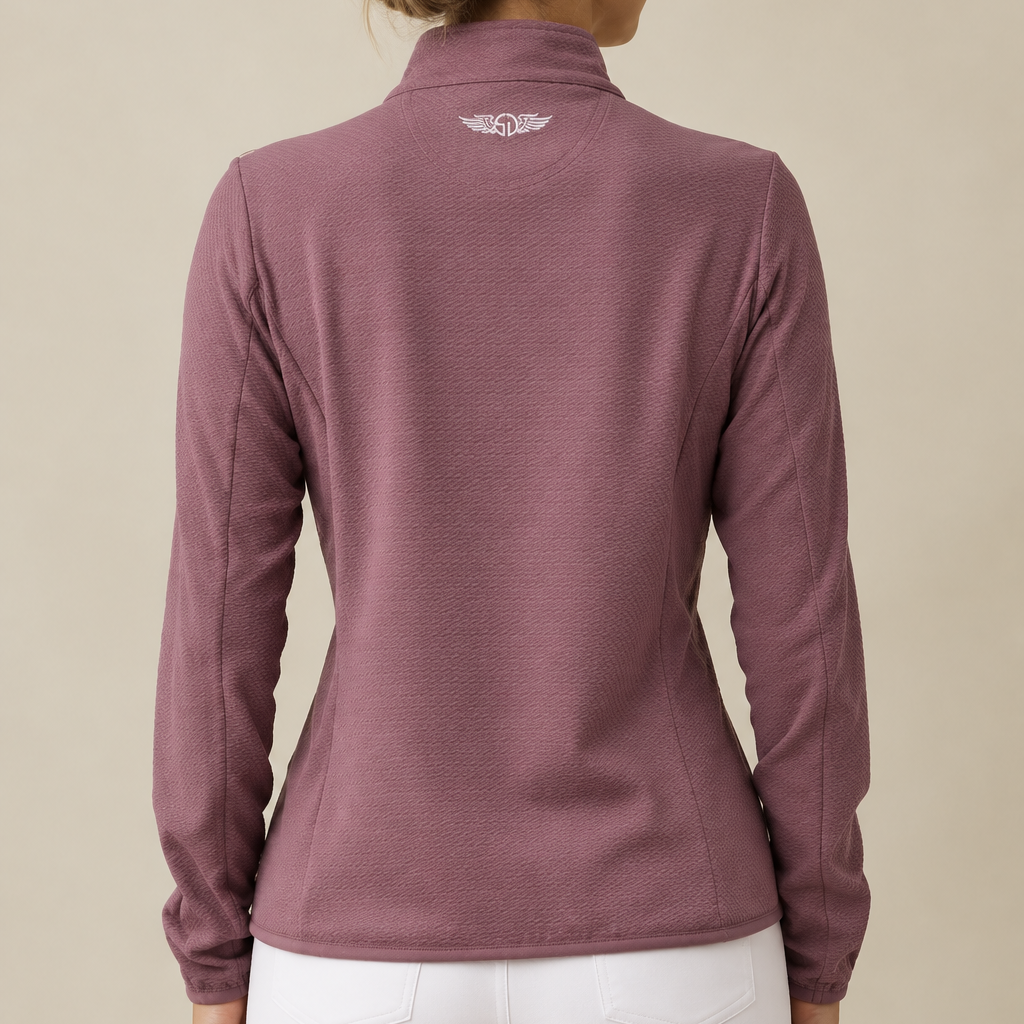 Straight Down Women's Half Zip Lorna Oxblood Size M