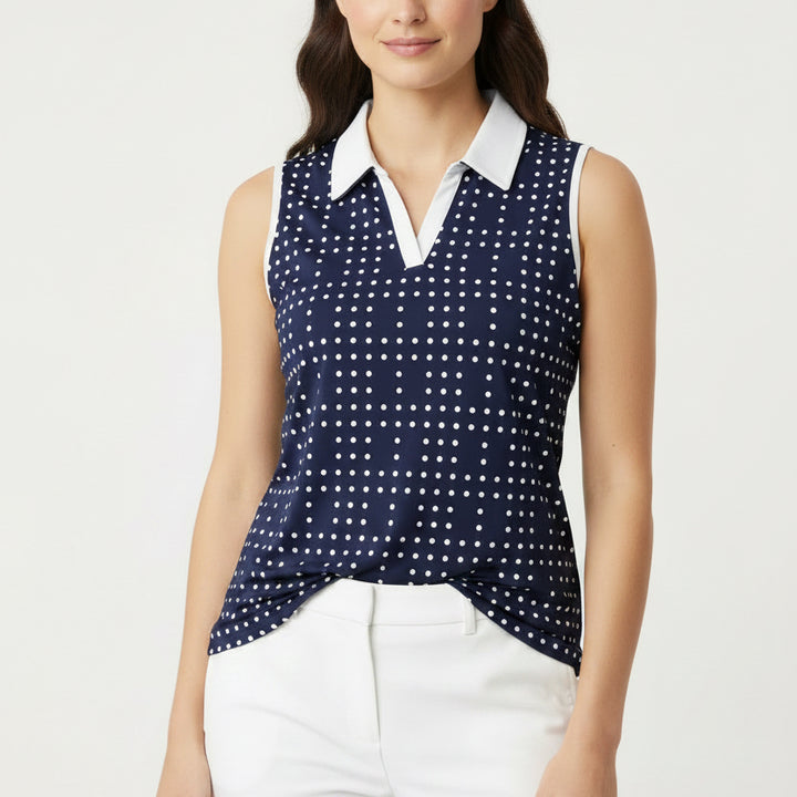 Kinona Women's S/L Golf Polo Victory Domino Navy Size L