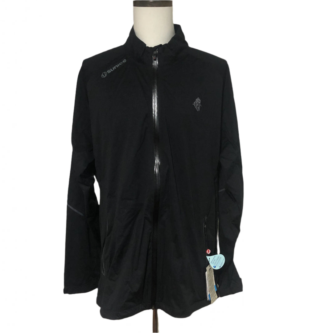 Sunice Jay Zephal Rain Jacket (w/ logo) - Black - Skorzie