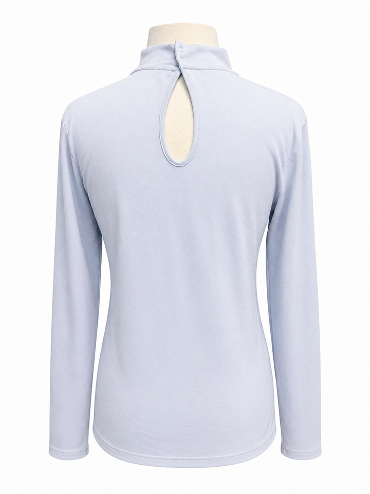 A. Putnam Long Sleeve Keyhole Top - Periwinkle - Large - Skorzie