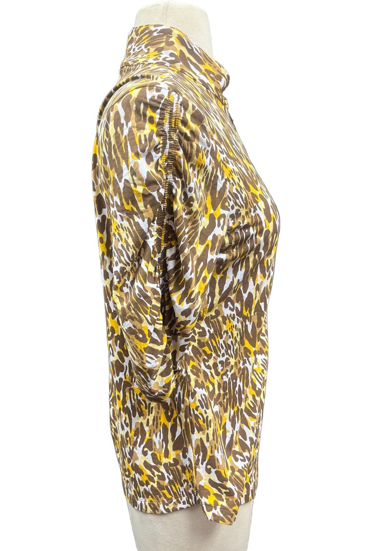 IBKUL Leopard Half Sleeve Top - Small - Skorzie