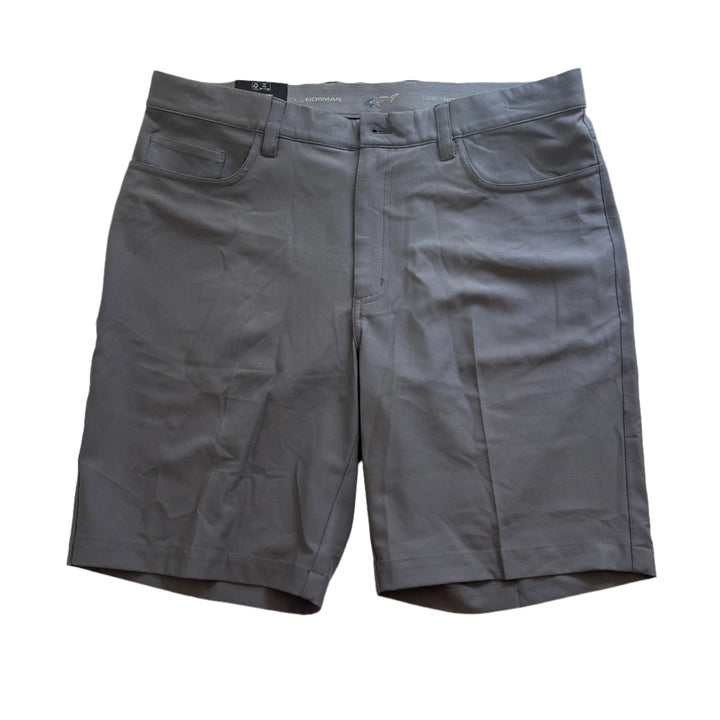 Greg Norman Microlux 5-Pocket 9" Shorts - Steel - 34 - Skorzie