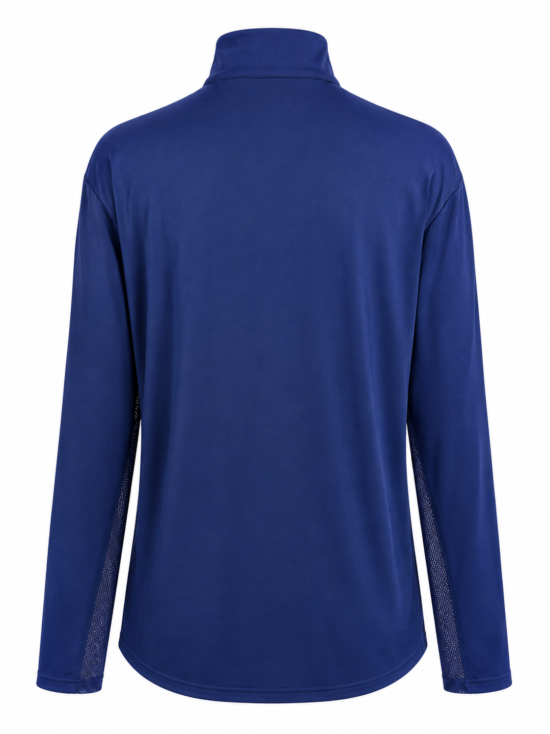 SanSoleil SolCool Print Mock Zip Top -  Navy - XXL