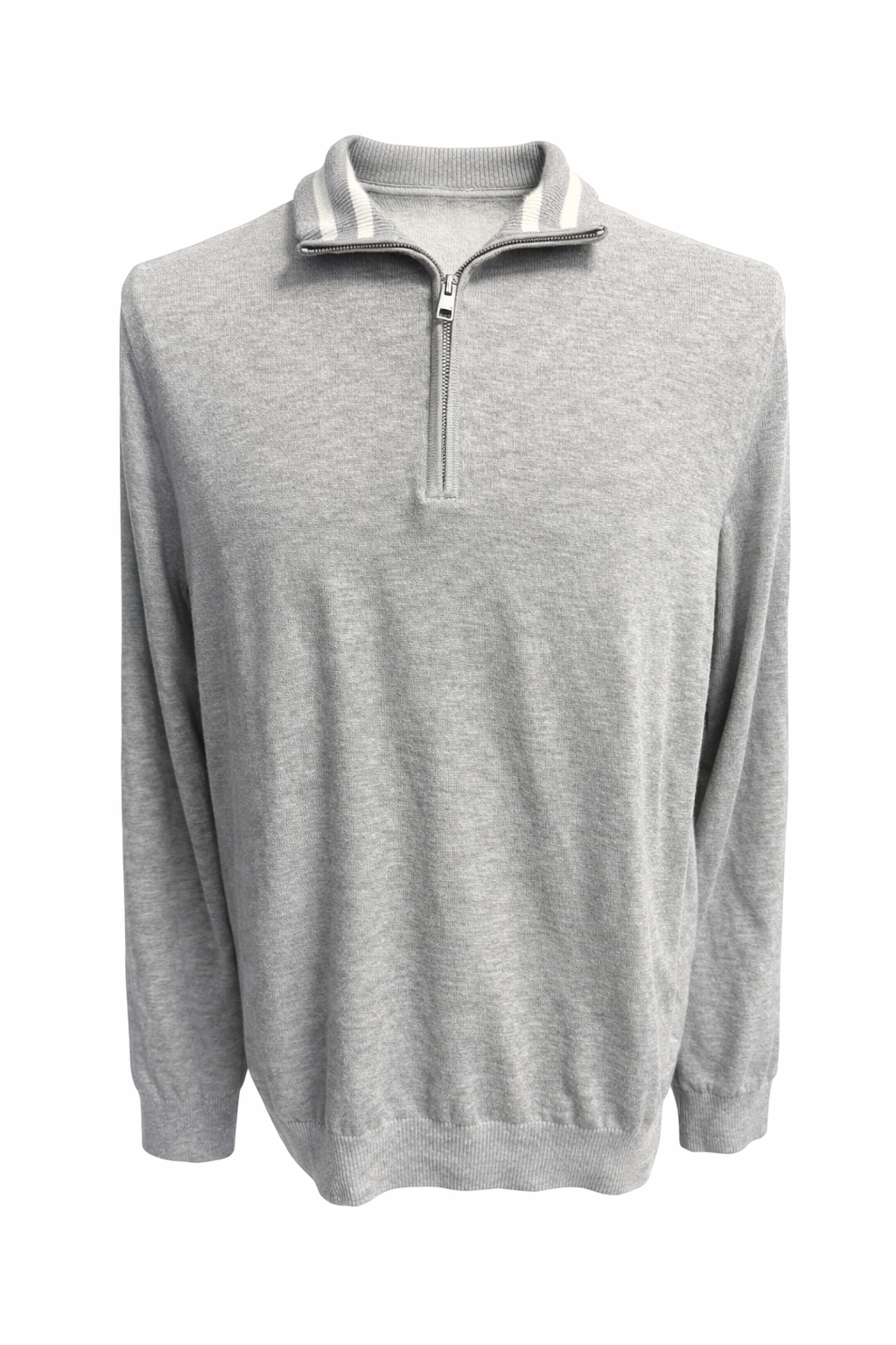 G/FORE Men's Nimbus Gray Quarter Zip Golf Sweater - Medium - Skorzie