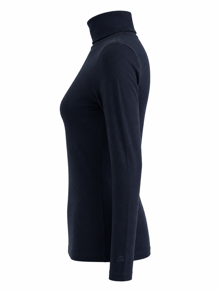 Daily Sports Ancona Dark Navy Long Sleeve Turtleneck Top