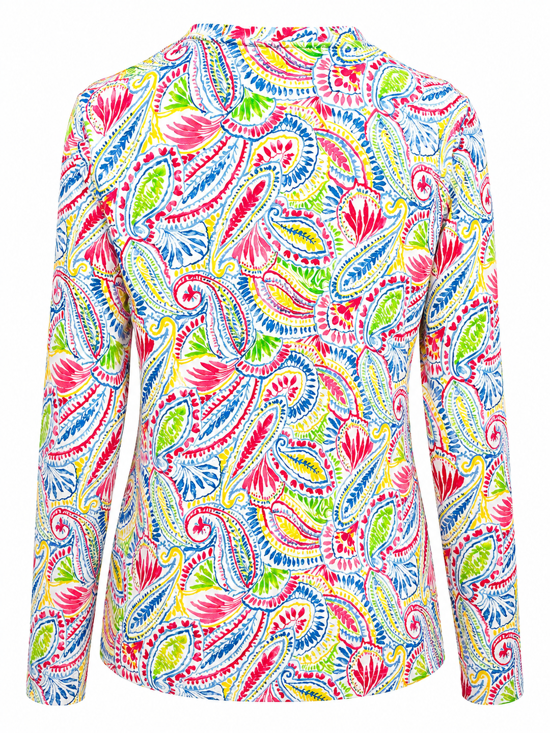 IBKUL Massie Long Sleeve Crew Neck Top - Watermelon