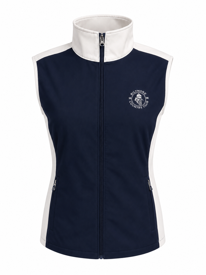 Sunice Women's Elise Lightweight Wind Vest - Midnight/White - Small