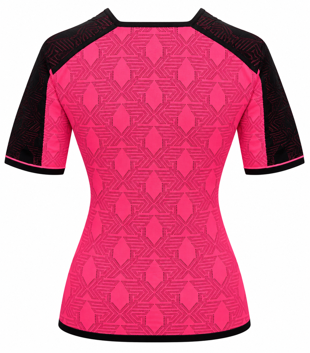 PXG Women's Shadow Jacquard Knit Top - Black/Hot Pink (FINAL SALE ITEM)