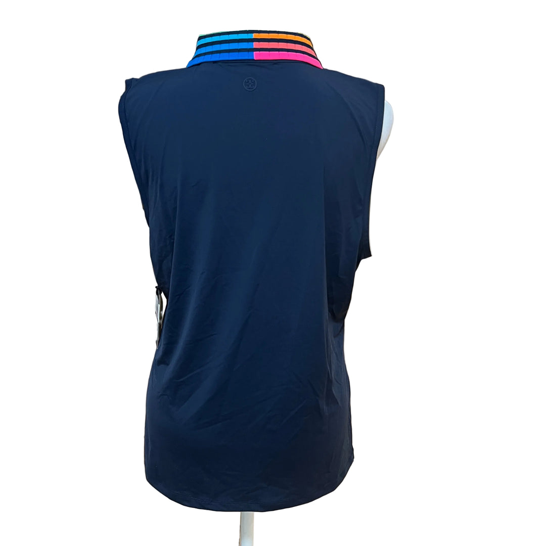 G/FORE Gradient Collar Silky Tech SL Polo (w/ logo) - Twilight - Large