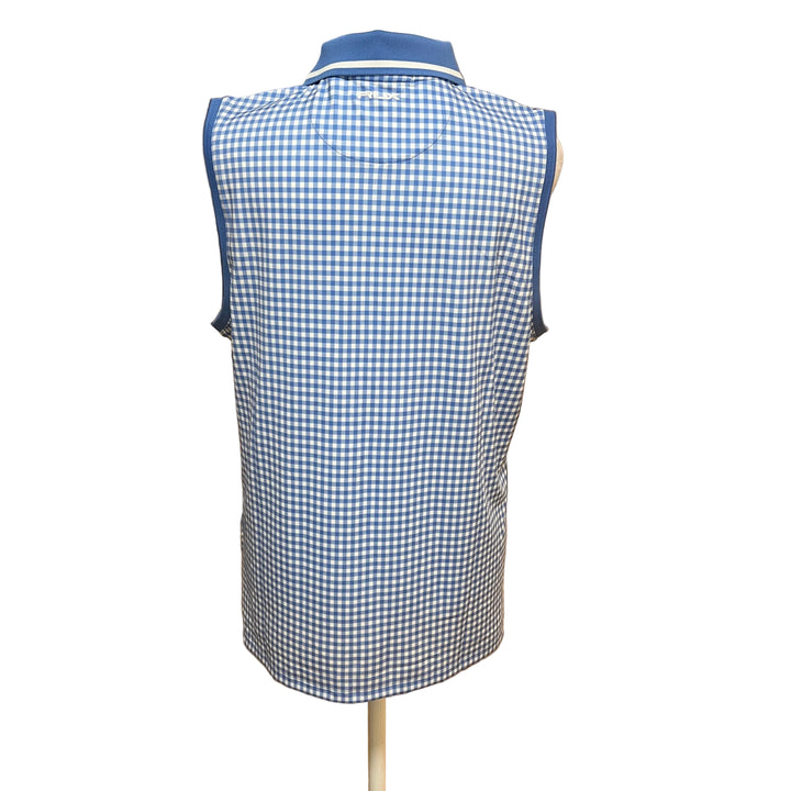 RLX Tailored Fit SL Polo (w/ logo) - Blue Gingham