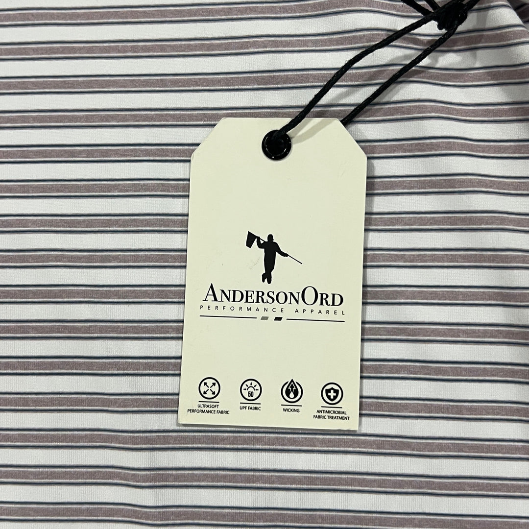 Anderson Ord Men's Golf Polo Brooks (w/logo) Eilish/Bluefin Size S