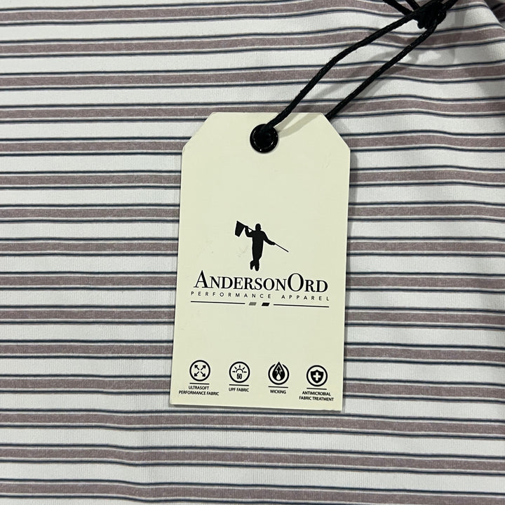 Anderson Ord Men's Golf Polo Brooks (w/logo) Eilish/Bluefin Size S