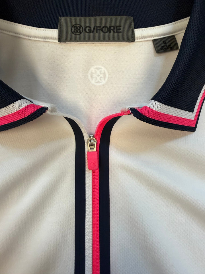 G/FORE Silky Tech Nylon Long Sleeve Zip Polo - Small
