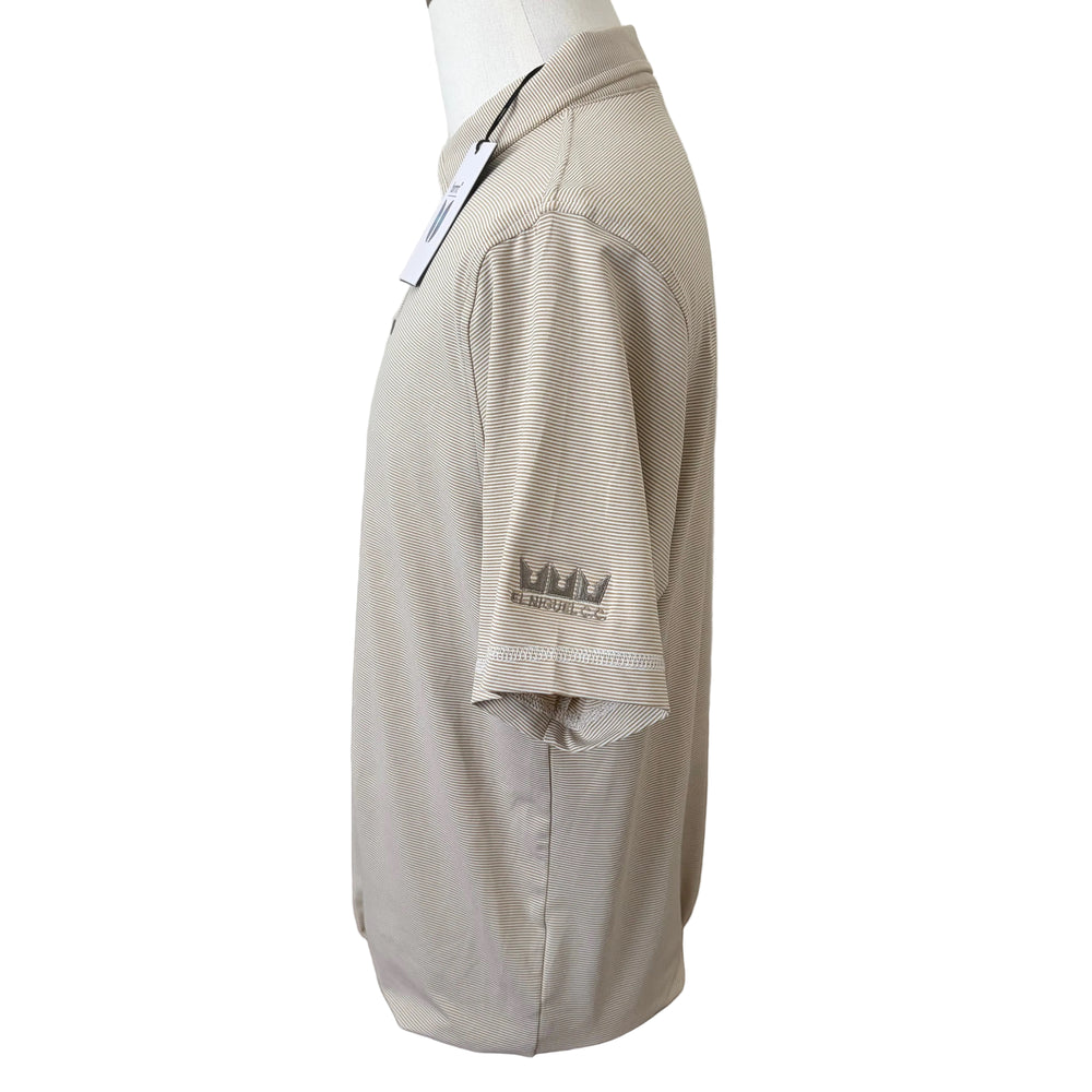 Linksoul Monterey Microstripe Performance Polo (w/logo) - Ballast - Skorzie