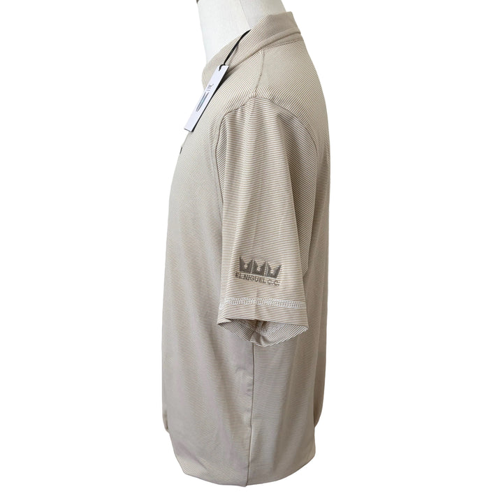 Linksoul Monterey Microstripe Performance Polo (w/logo) - Ballast - Skorzie