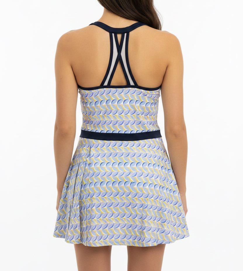 Original Penguin Women's Tennis Dress Spring Cut Out Pleat Bright White Size S