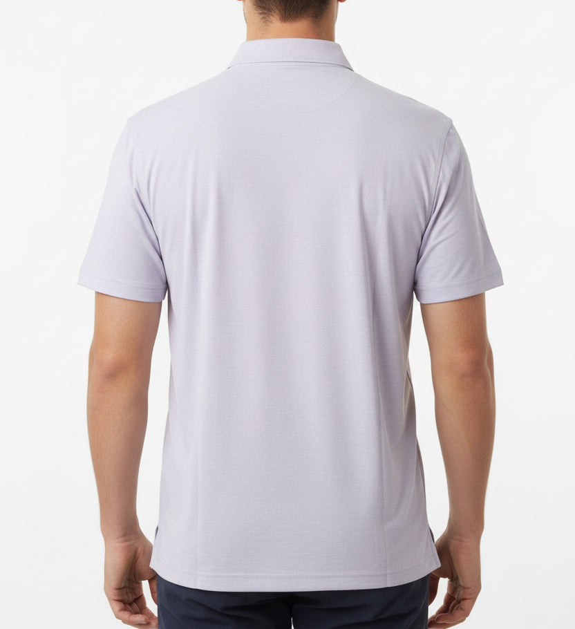 Straight Down Men's Golf Polo Dodge Violet Size L