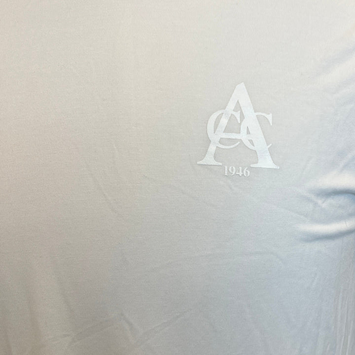 2UNDR Luxury Crew Tee (w/logo) - White (FINAL SALE ITEM) - Skorzie