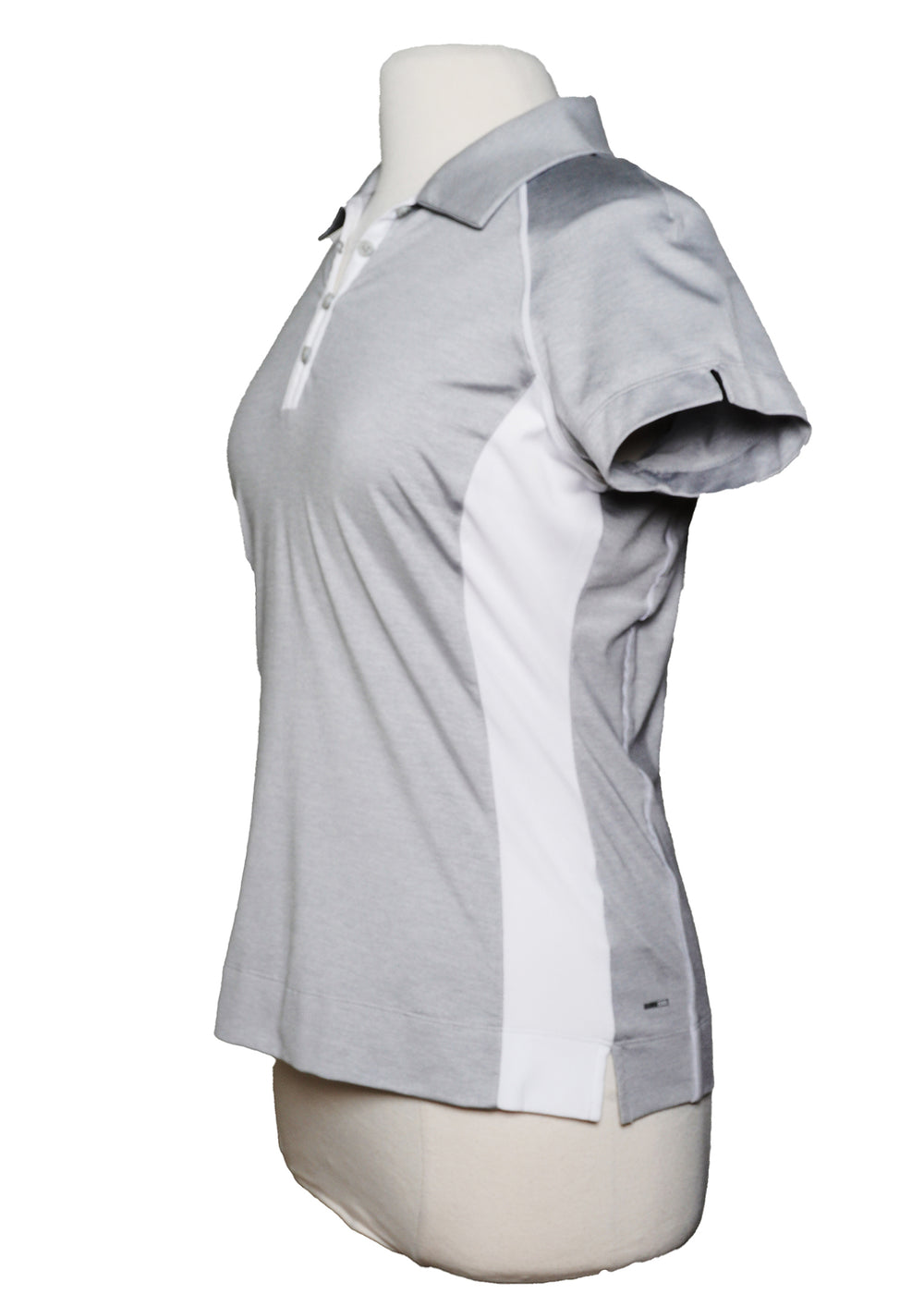 Adidas Short Sleeve Golf Shirt - Grey -  Size Medium - Skorzie
