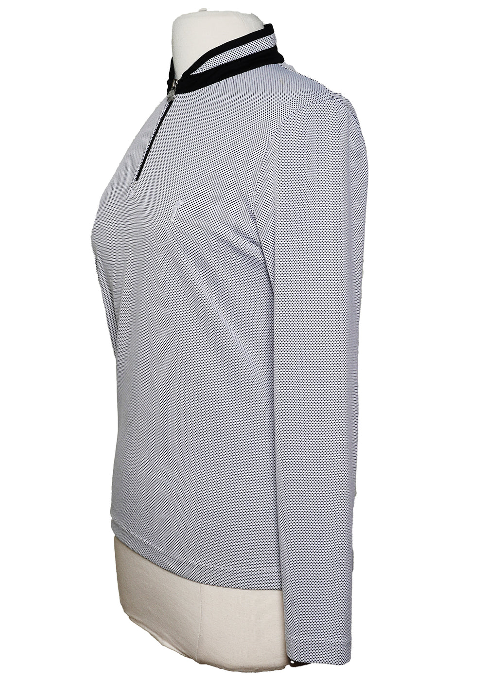Golfino Long Sleeve Troyer - White -  Size Large - Skorzie
