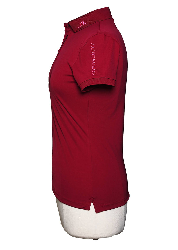 J. Lindeberg  Short Sleeve Polo  -  Pink - Size  S - Skorzie