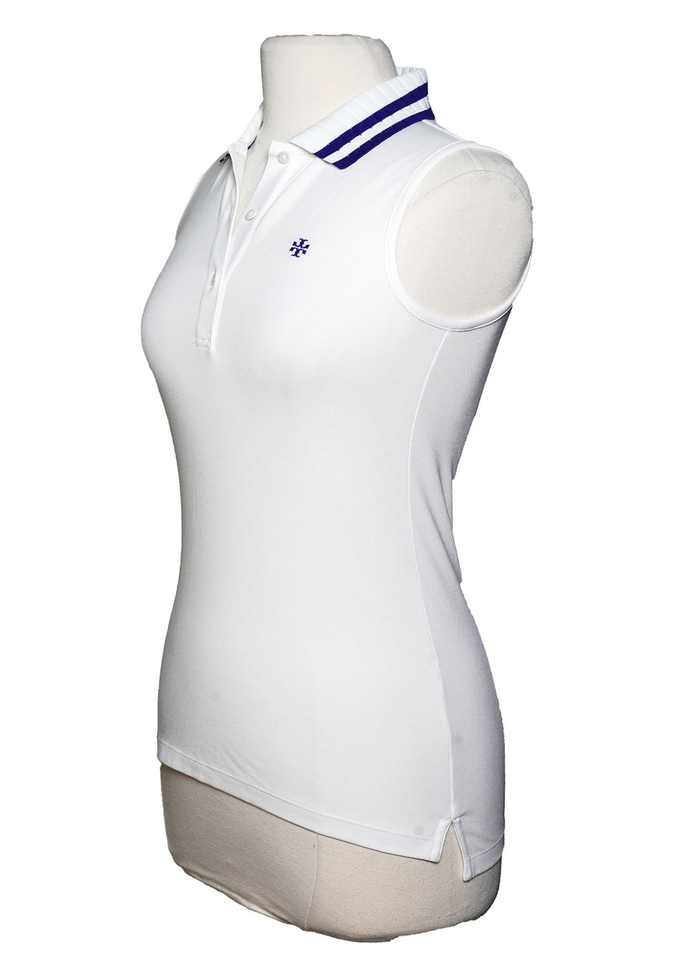 Tory Sport  Sleeveless Polo - White - Size XS - Skorzie