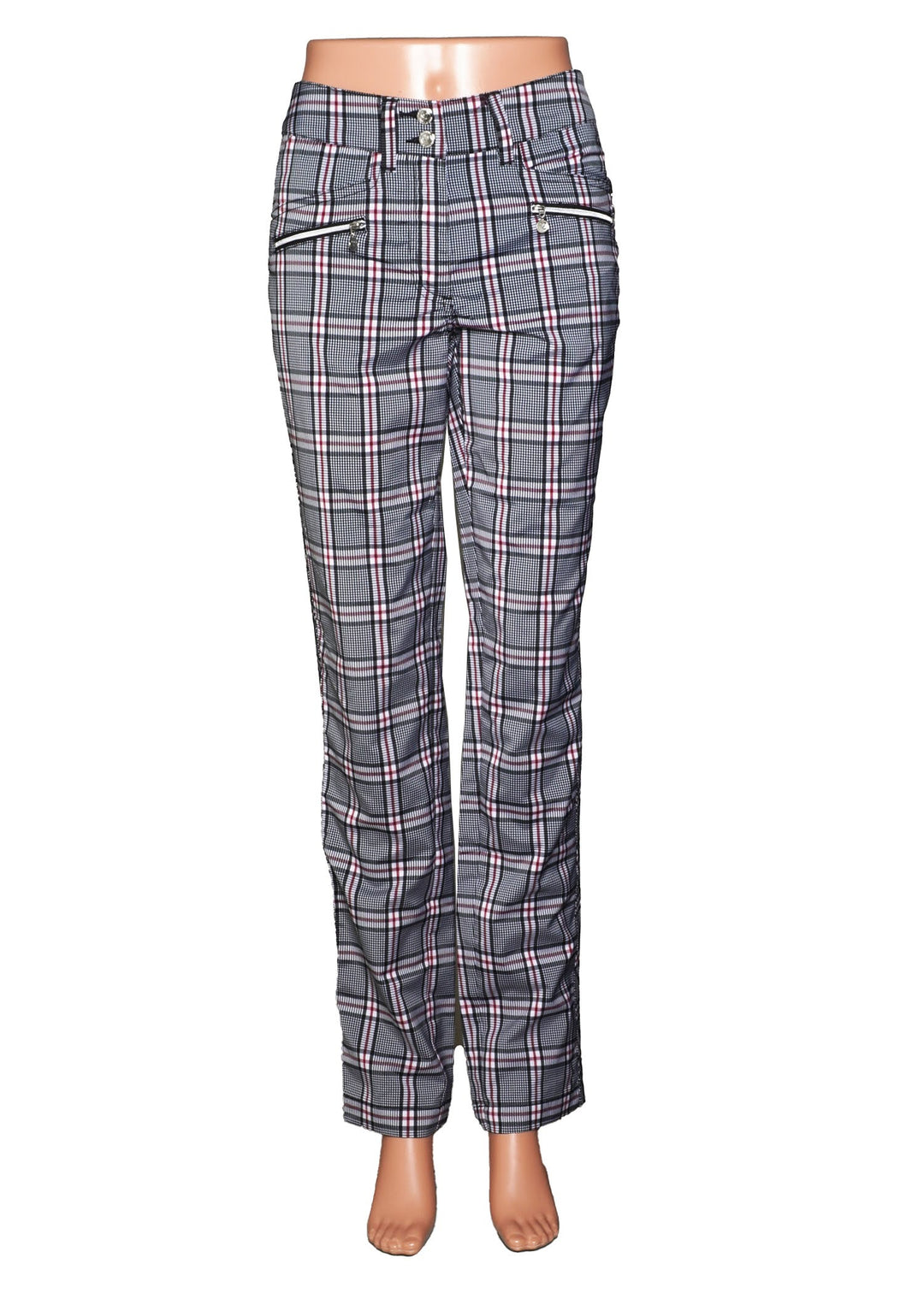 Daily Sports Cateya Golf Pants - Classic Black Plaid - Size 2 - Skorzie
