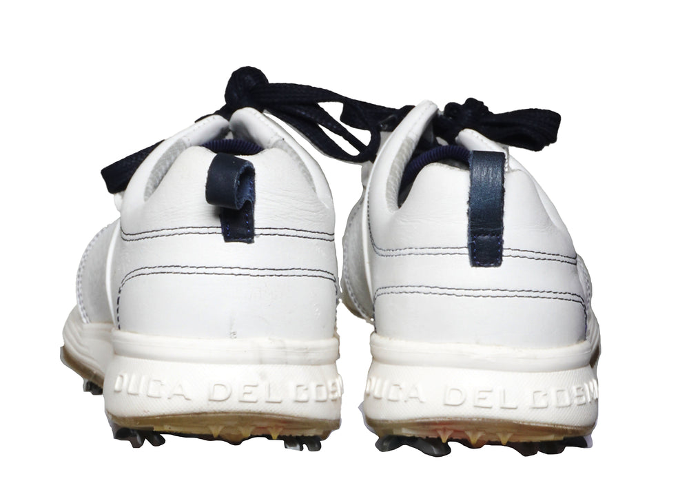 Duca Del Cosma Cypress Golf Shoe - White/Navy - Size 6 - Skorzie