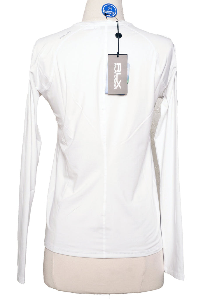 RLX Ralph Lauren Long Sleeve Golf Top - White - Size Small - Skorzie