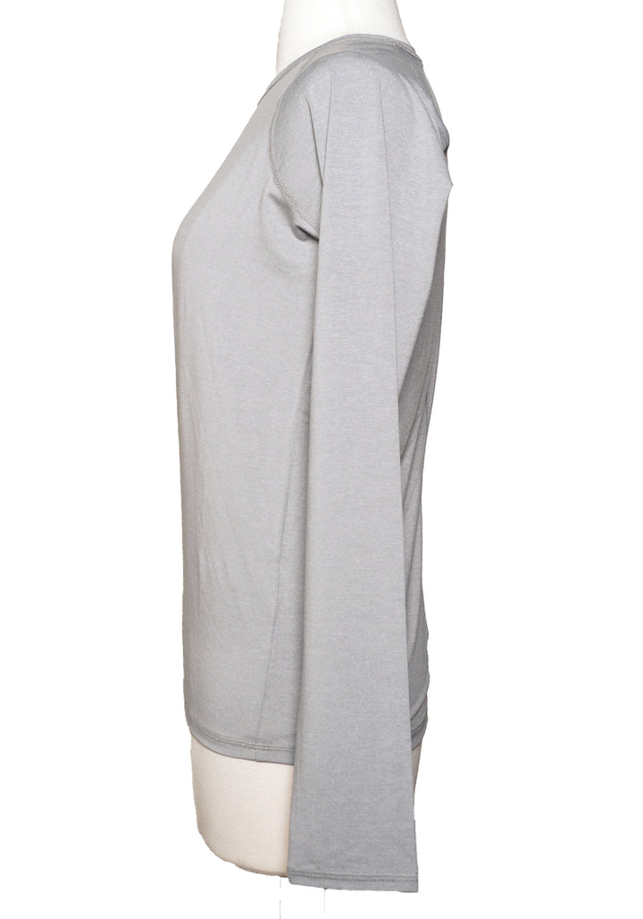 RLX Ralph Lauren Long Sleeve Golf Top - Heather Grey - Size Small - Skorzie
