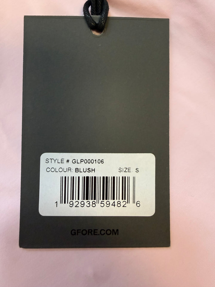 G/FORE Silky Nylon Long Sleeve Zip Polo - Blush - Small