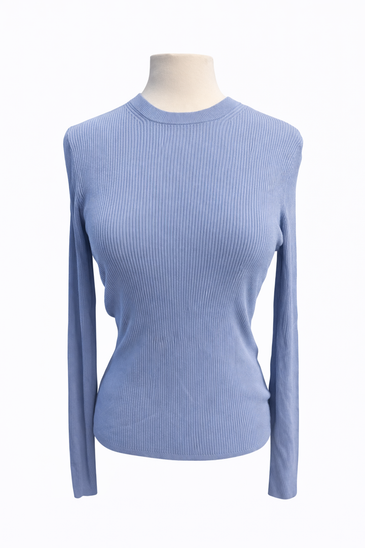 G/FORE Women's Cotton Blend Rib Knit Fitted Top - Willow - Small