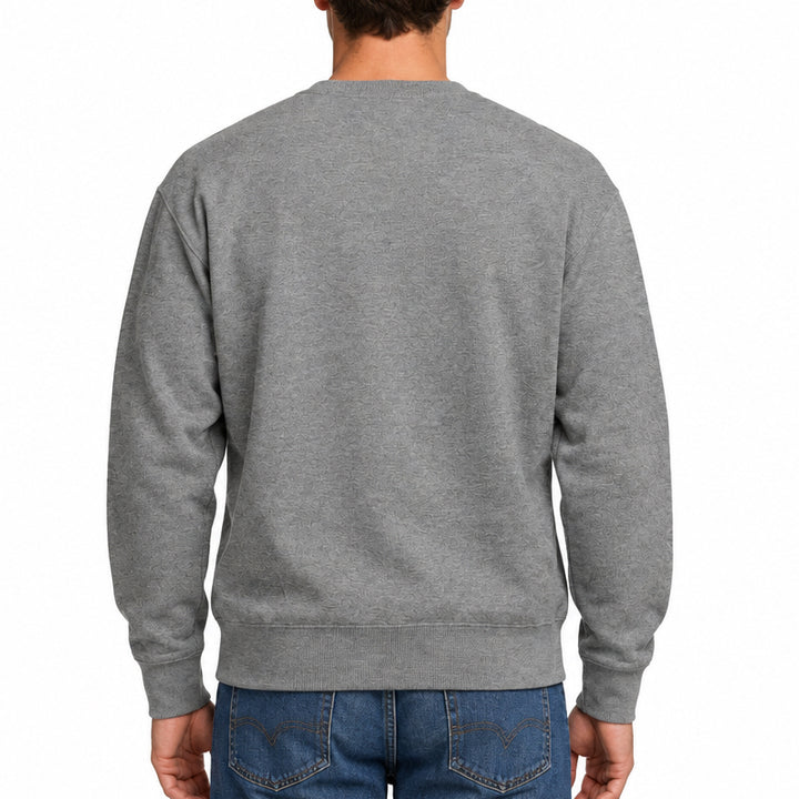 Collars & Co Men's Golf Sweater Luxury Touch Crew Neck Grey Size XXL