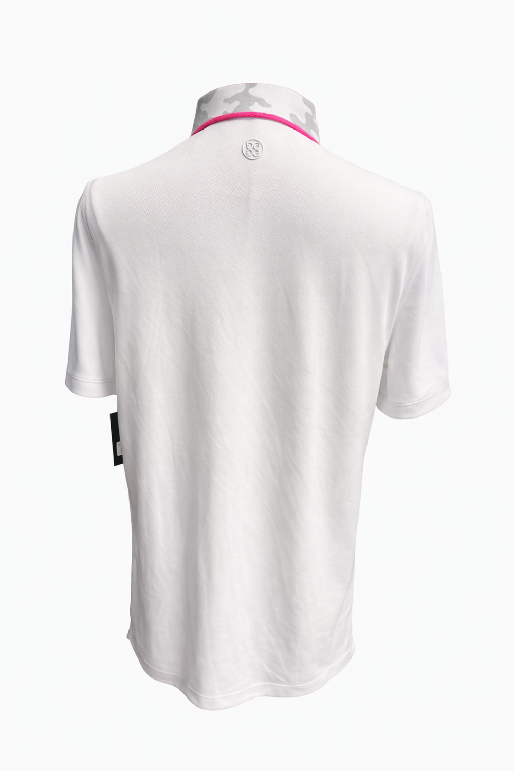 G/FORE Men's Camo Collar Performance Pique Polo - Snow - Medium - Skorzie