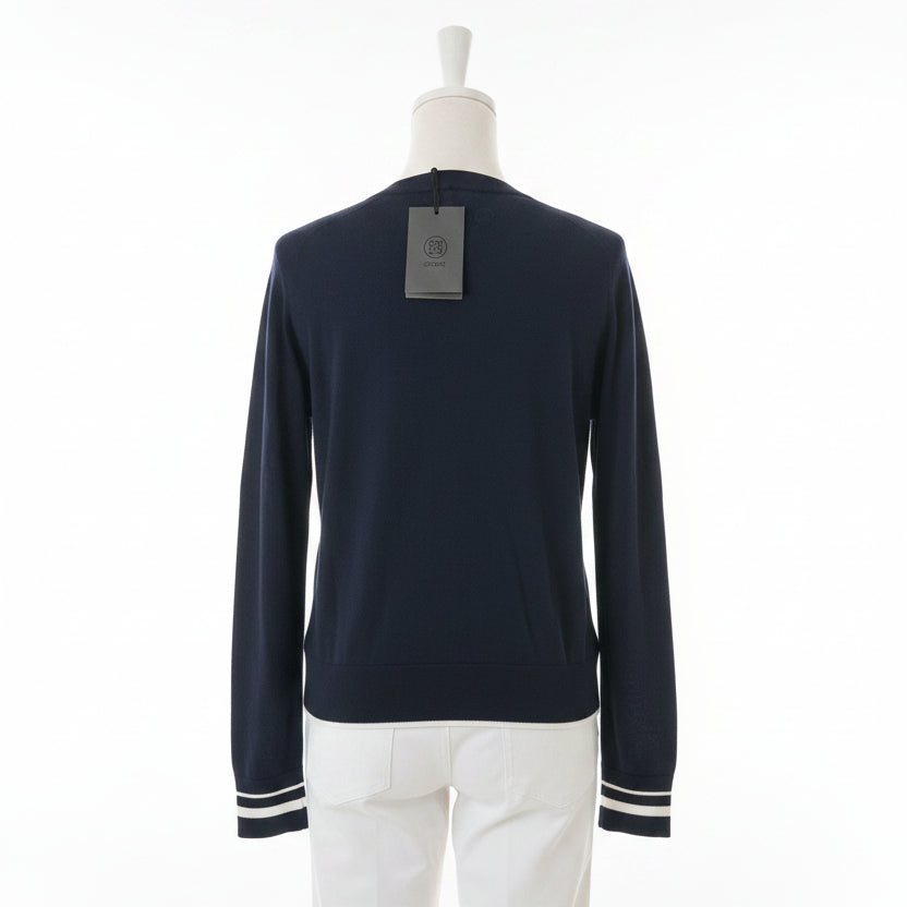 G/FORE Women's Sweater Crewneck Cooling Cotton Chalk Twilight Size S