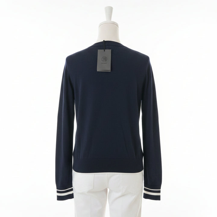 G/FORE Women's Sweater Crewneck Cooling Cotton Chalk Twilight Size S