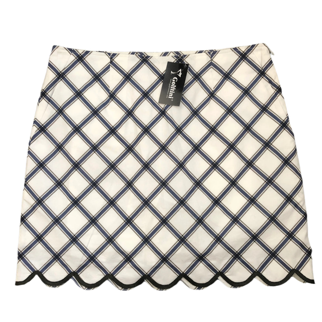 Golftini 17.5" Carpe Diem Skort - White/Blue - Size 4 - Skorzie