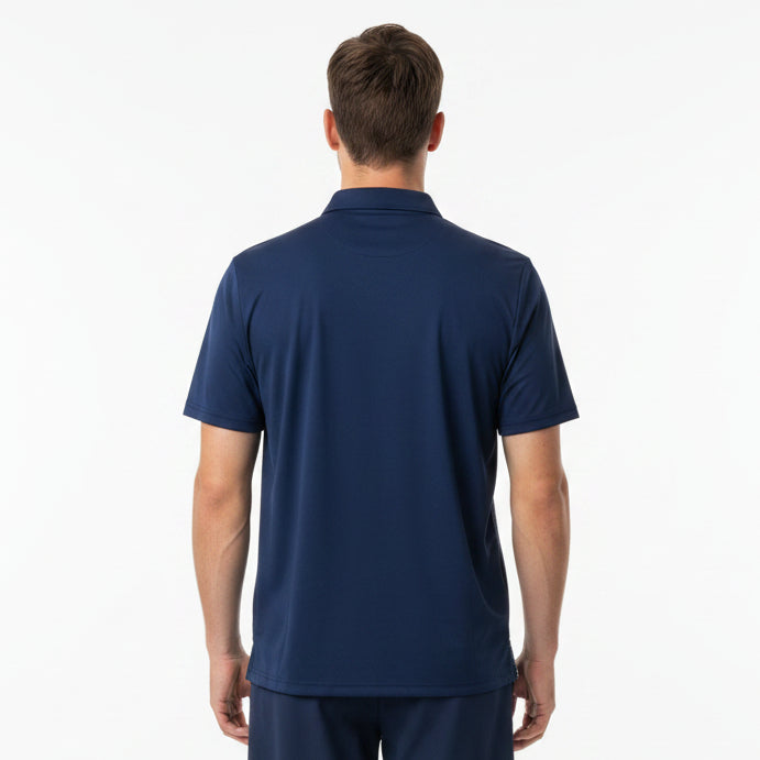 Original Penguin Men's Tennis Polo Plaid Black Iris Size M
