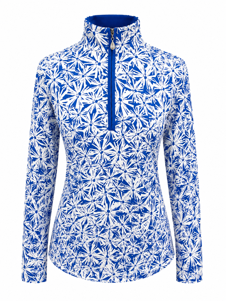 SanSoleil SolCool Print Mock -  June Blue - Medium