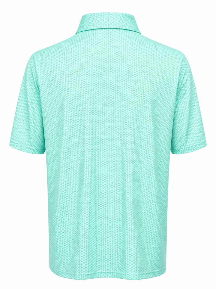 Bobby Jones Performance Jersey Balata Print Polo - Mint - Large