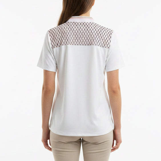 Rohnisch Women's Golf S/S Polo Arya Logo Beige