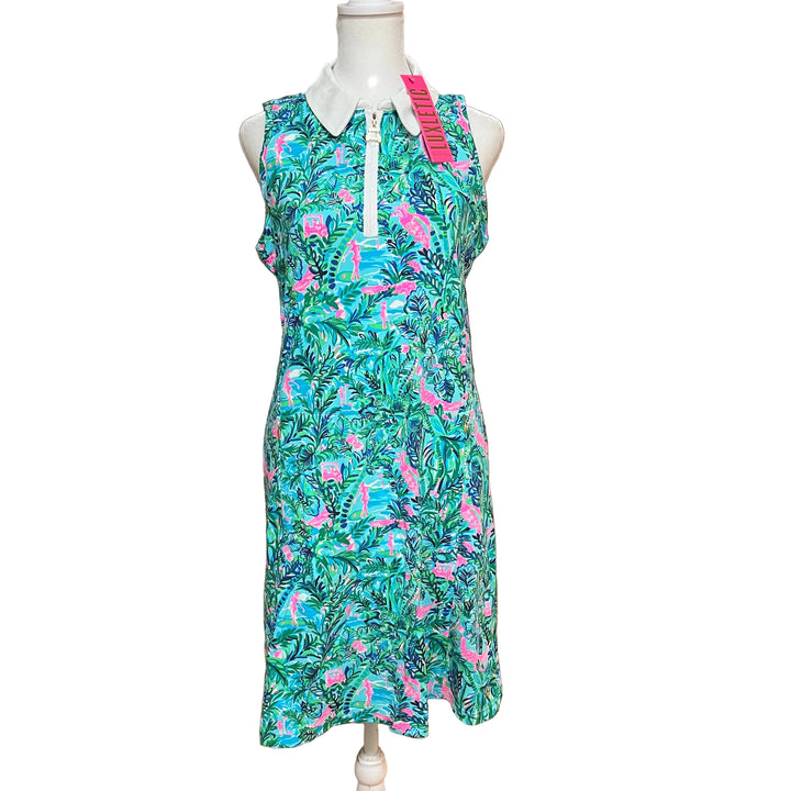 Lilly Pulitzer Silvia Quarter Zip Dress - Blue Horizon