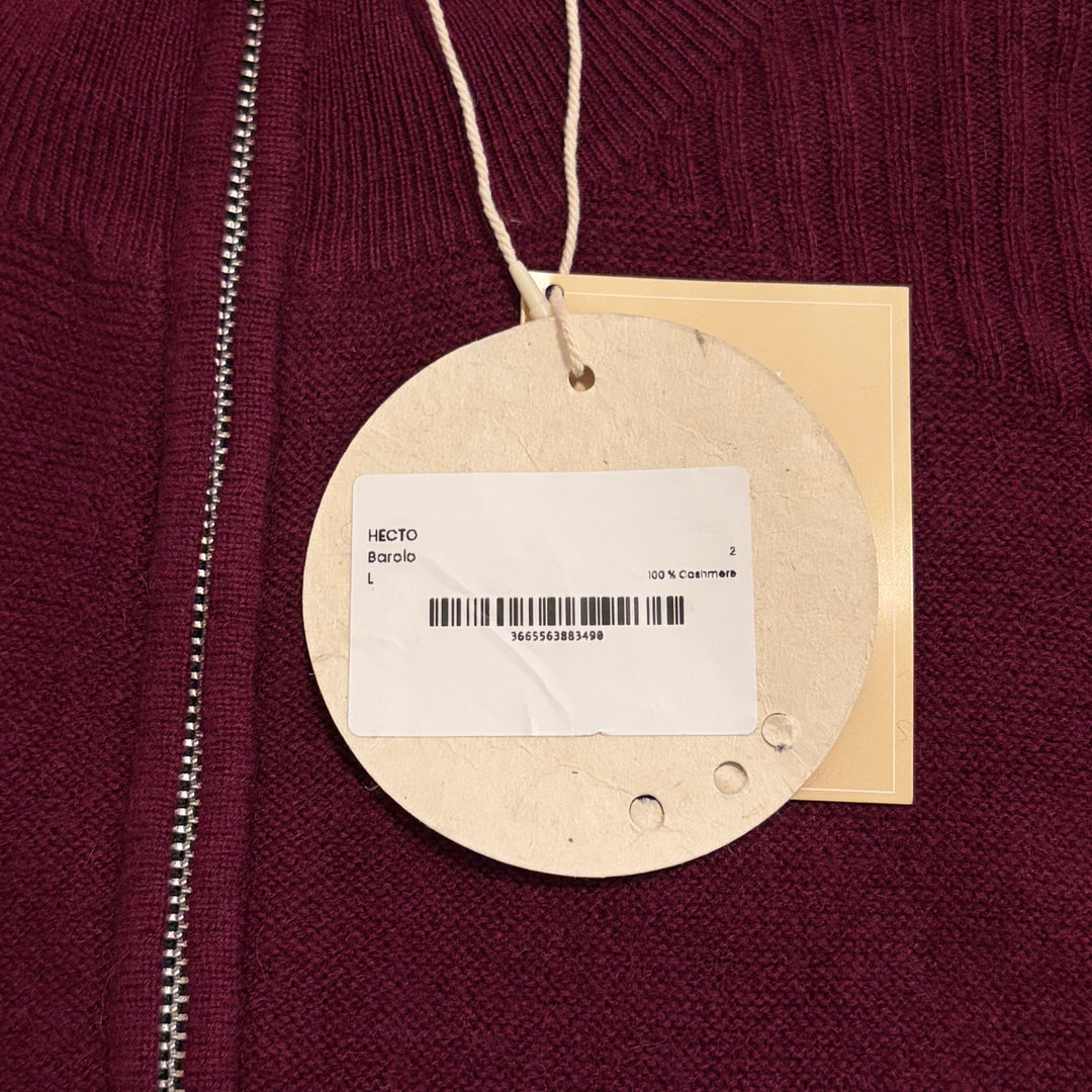 APOIL Men's Golf Sweater Cashmere Maroon Size L