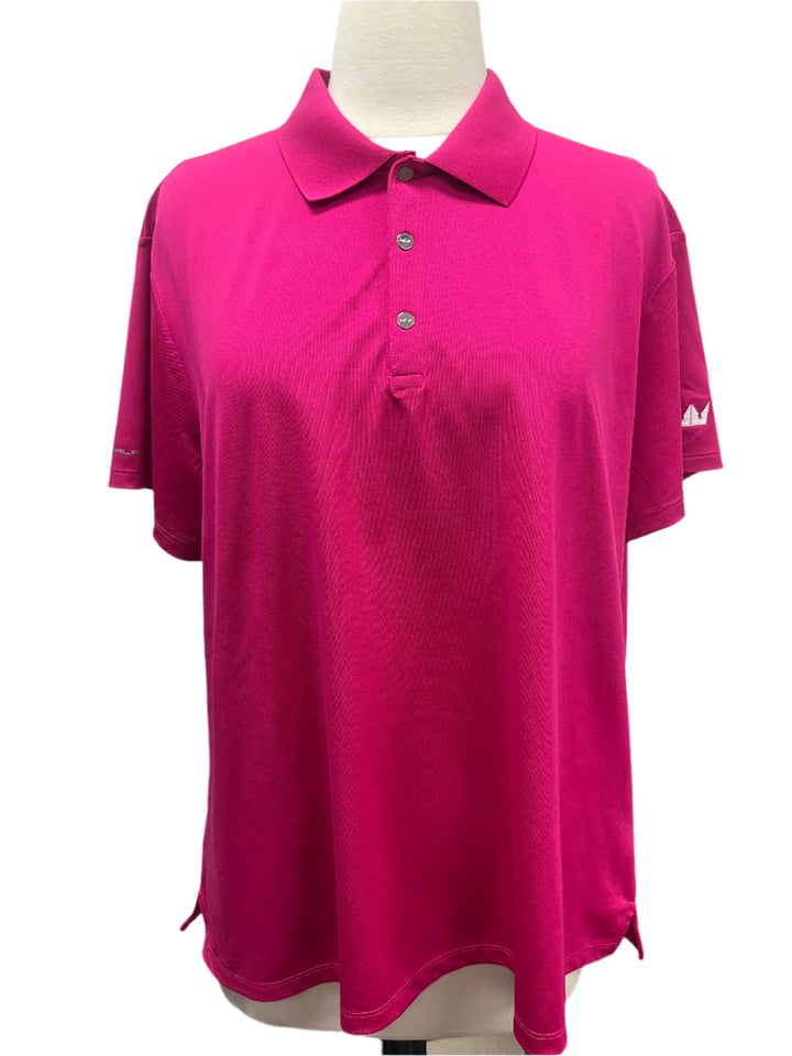 RLX Ralph Lauren Women's Classic Air Tech Short Sleeve Polo - Pink - Skorzie