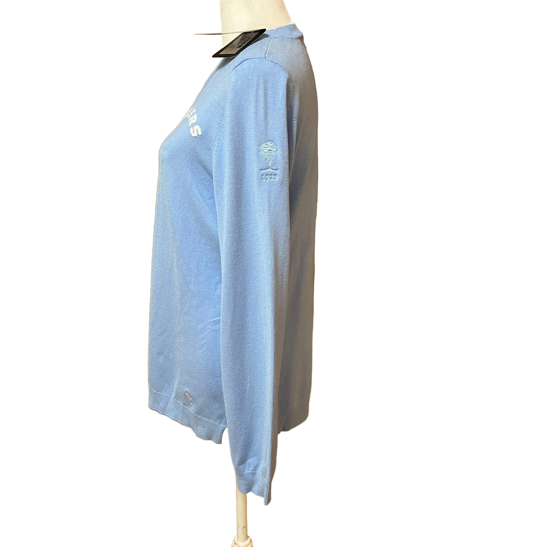 Golftini Cheers Crewneck Sweater (w/logo) - Seersucker Blue - Large - Skorzie