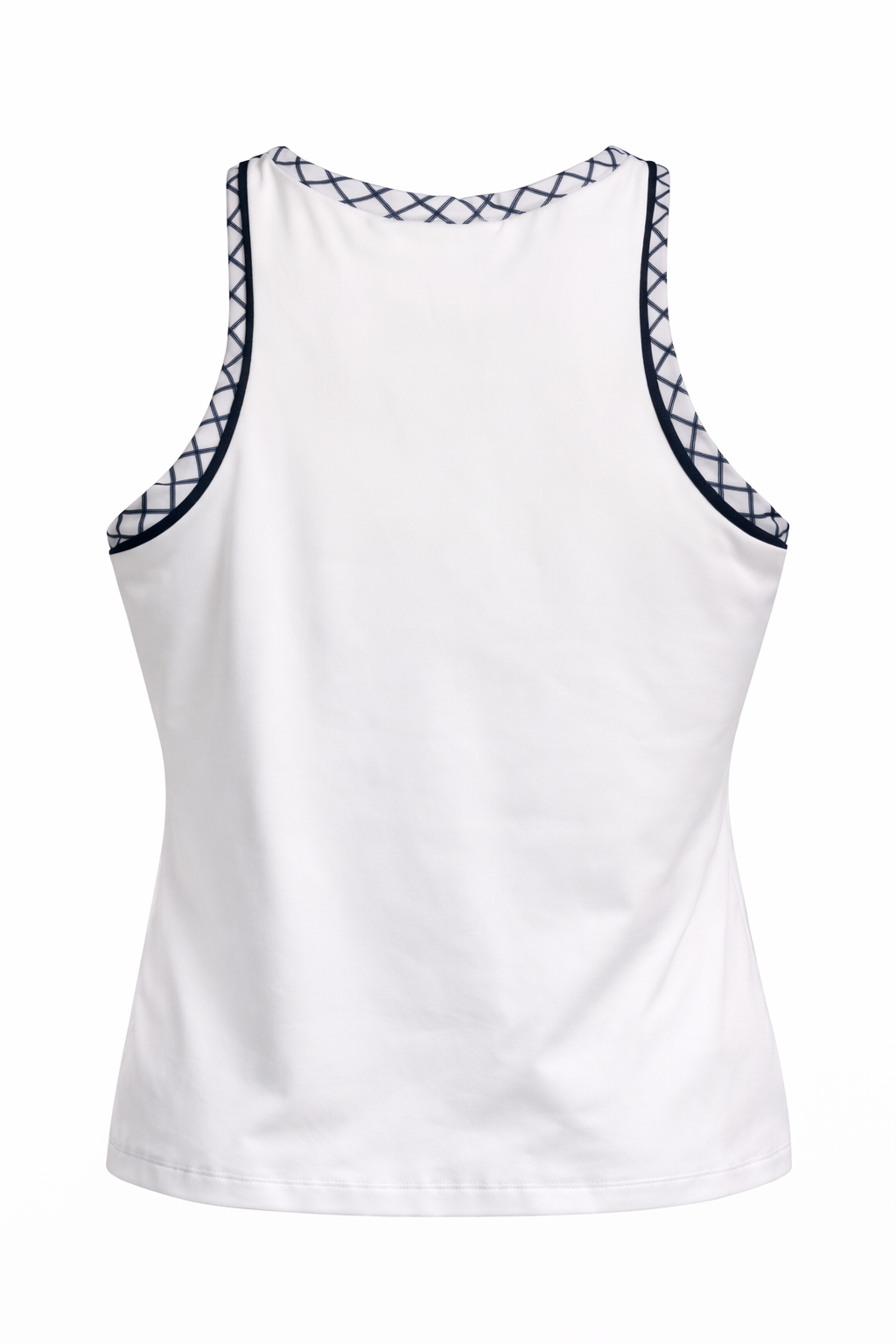 L'oeuf Poche Mod Tank Top - White Checkered - Small - Skorzie