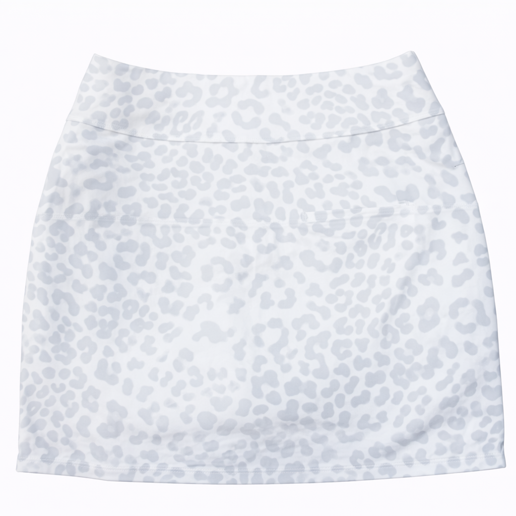 Foray Golf Edit Skirts 15" - White Leopard - Skorzie
