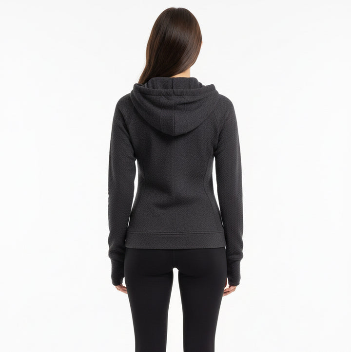 Straight Down Women's Hooded Jacket Highland Charcoal Size S