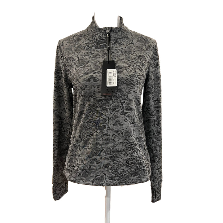 Greyson Wolf Scales Jacquard Halley II 1/4 Zip - Sand Multi - Small - Skorzie